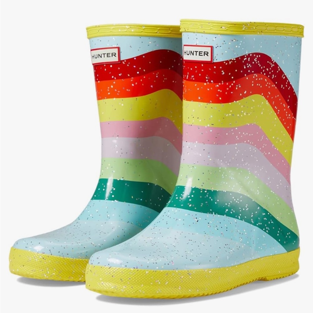 Hunter Kids' Rainbow Rain Boots